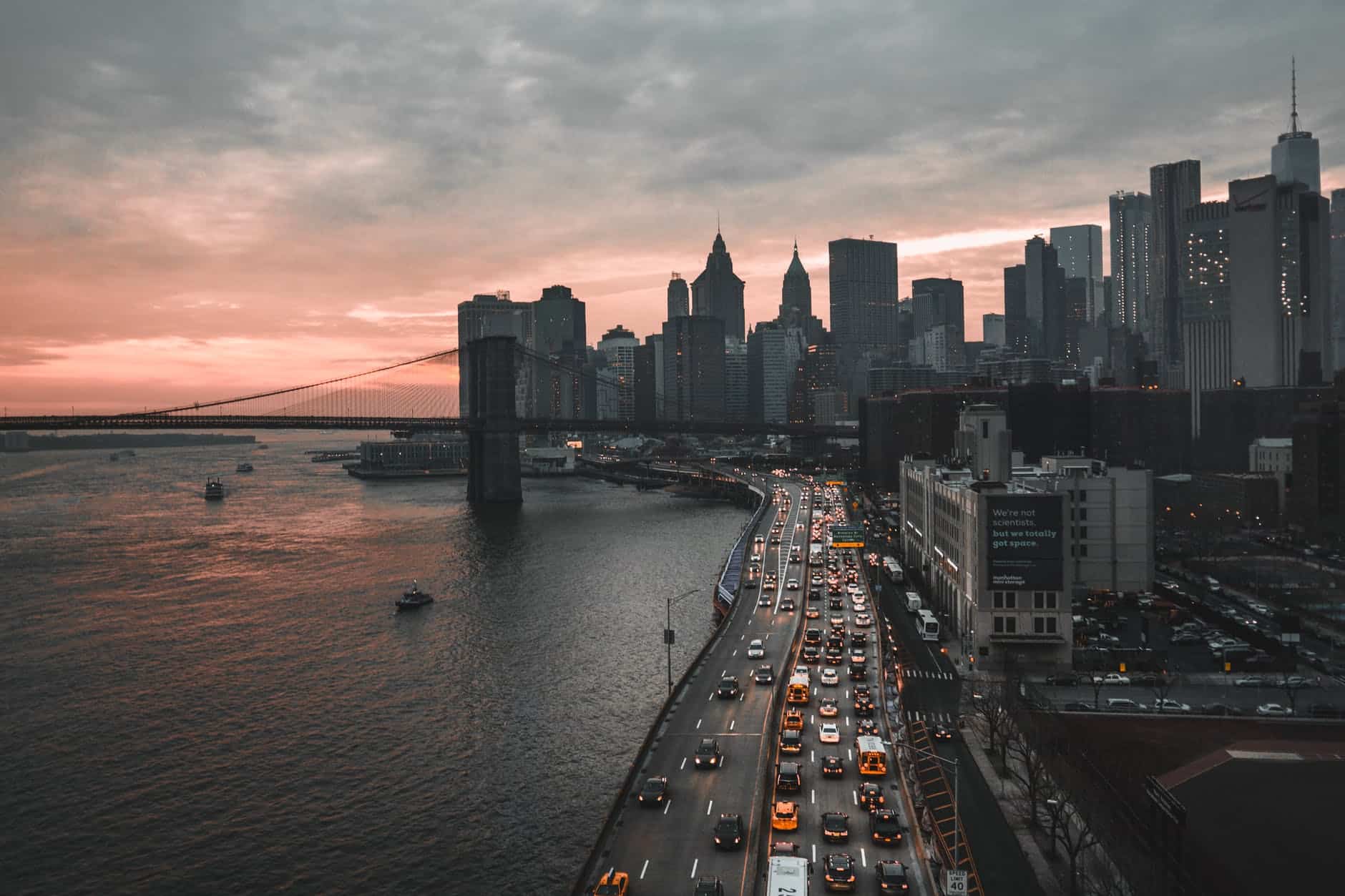 bird s eye view of city during dawn