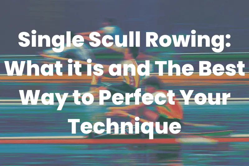 single scull rowing
