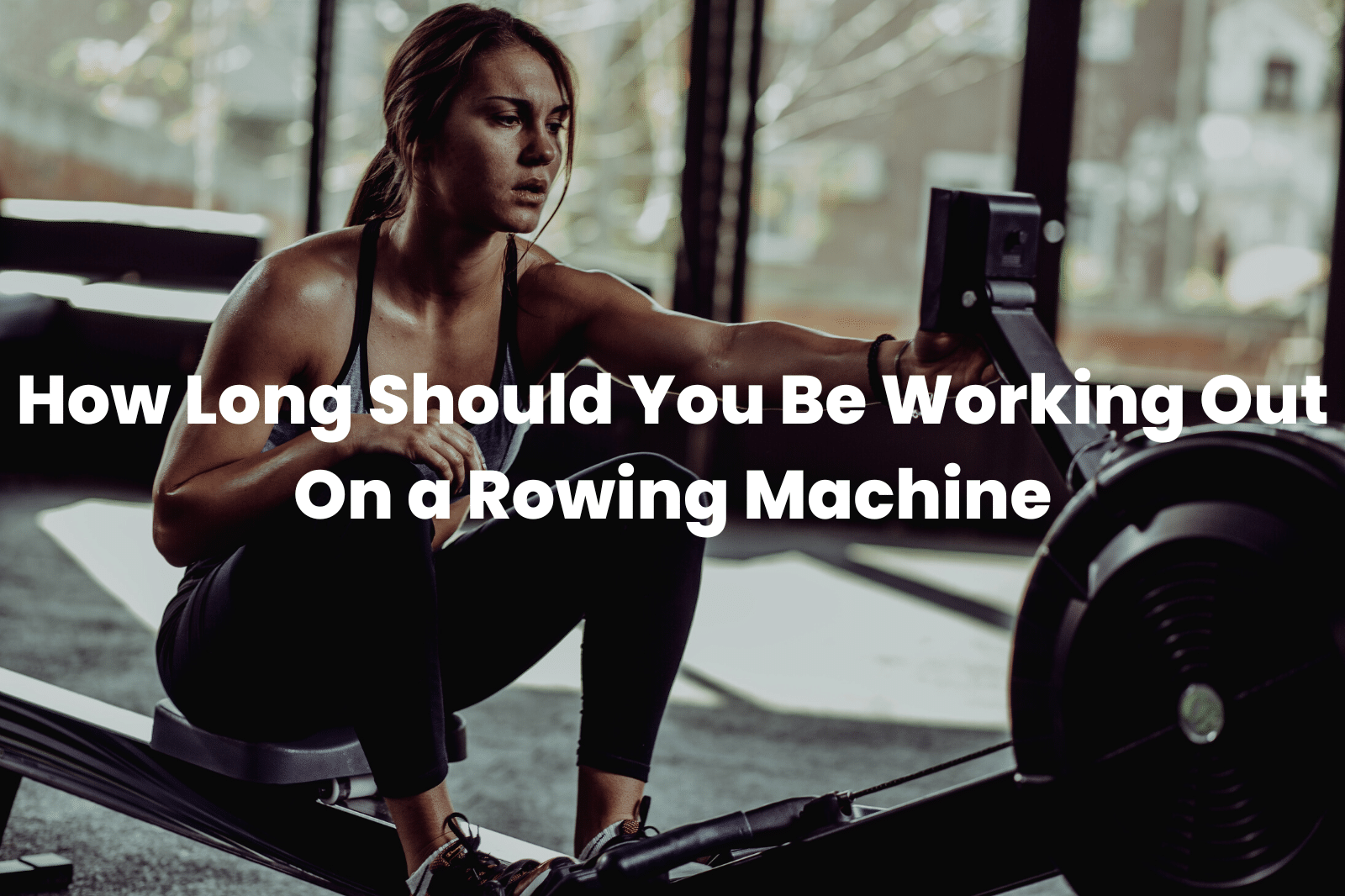 Working Out On a Rowing Machine